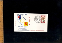 Timbre Poste EUROPA 1965 Cachet Jumelage SAINT ST ETIENNE DU BOIS Ain / Altenhasslau  Sur Enveloppe - Collectors