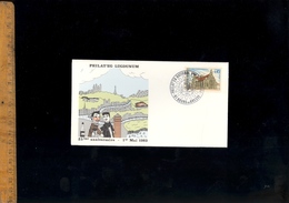 Timbre Poste Sur Enveloppe Philat'eg Lugdunum Bourg En Bresse  Eglise De Brou  1983 - Collectors