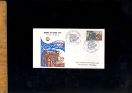 Timbre Poste Sur Enveloppe Journée Du Timbre 1969 Sisteron Transport Des Facteurs - Collectors
