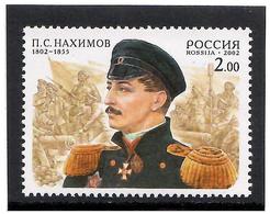 Russia 2002.Admiral P.S.Nakhimov. 1v: 2.00  Michel # 988 - Neufs