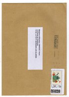 Enveloppe Avec Vignette D' Affranchissement FRANCE Lettre Verte Oblitération LA POSTE - 2010-... Abgebildete Automatenmarke