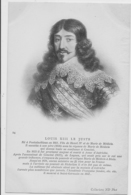 LOUIS XIII LE JUSTE  Portrait N D  Histoire Phot Dos Simple - Historische Persönlichkeiten