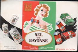Bayonne (64 Pyrénées Atlantiques) Buvard SEL DE BAYONNE  (PPP11285) - Produits Ménagers