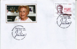 Sra Júlia Bonet Fité,fundadora De Perfumeria Júlia., Año 2019. FDC Andorra 19 / 07 / 2019 - Storia Postale