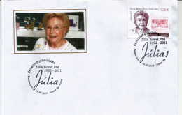 Sra Júlia Bonet Fité,fundadora De Perfumeria Júlia., Año 2019. FDC Andorra 19 / 07 / 2019 - Lettres & Documents