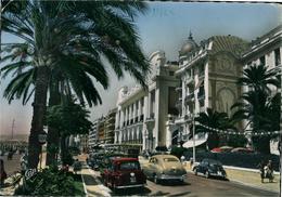 NICE Le Palais Avec Voitures Des Années 1960 (pli Centrale Dans La Carte )  Ed CAP - Monuments, édifices