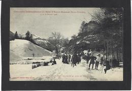 CPA Ski Sport D'hiver De Neige Eaux Bonnes Basses Pyrénées 1908 Non Circulé - Eaux Bonnes