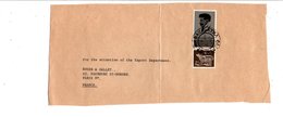 IRLANDE EIRE AFFRANCHISSEMENT COMPOSE SUR DEVANT DE LETTRE POUR LA FRANCE 1971 - Lettres & Documents