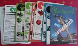 Lot De 12 Revues En Anglais. Clockwork. 1977 - Lingua Inglese/ Grammatica