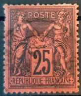 FRANCE - Canceled - YT 91 - 25c - Usati