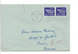 IRLANDE EIRE AFFRANCHISSEMENT COMPOSE SUR LETTRE POUR LA FRANCE 1973 - Storia Postale