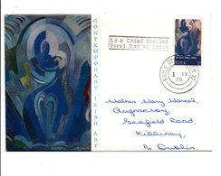 IRLANDE EIRE LETTRE FDC INTERIEURE 1970 - Cartas & Documentos