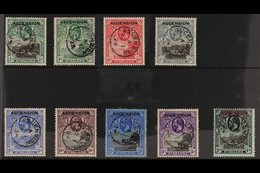 1922 Stamps Of St Helena overprinted "Ascension" Complete Set, SG 1/9, Very Fine Cds Used (9 Stamps) For More Images, Pl - Ascension