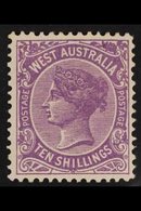 WESTERN AUSTRALIA 1902-11 10s Deep Mauve, SG 127, Very Fine Mint. For More Images, Please Visit Http://www.sandafayre.co - Otros & Sin Clasificación