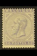 1883 50c Violet King (COB 41, SG 66, Michel 38), Mint, Some Gum Creases, Centered To Top Right, Lovely Fresh Colour. For - Autres & Non Classés