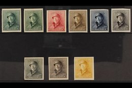 1919 IMPERF COLOUR PLATE PROOFS. 10c & 15c King Albert Tin Hat All Different Group Of Imperf Proofs Printed In Various C - Otros & Sin Clasificación