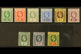 1913-19 Complete Set, SG 69/77, Fine Mint. (9 Stamps) For More Images, Please Visit Http://www.sandafayre.com/itemdetail - Britse Maagdeneilanden