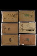 INDIA USED IN 1912-1937 Interesting Collection Of COVERS Bearing Various Stamps Of India Cancelled By Various Town Cds's - Birmanie (...-1947)