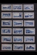 ALGERIA TOURIST PUBLICITY LABELS, Circa 1930's "La Belle France" Set Of 40 Different Algerian Views, Printed In Blue By  - Autres & Non Classés
