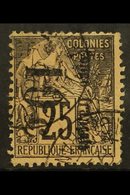 CONGO 1891 10c On 25c, Small "o", Reading Downwards, Yv 5b, Very Fine Used. For More Images, Please Visit Http://www.san - Otros & Sin Clasificación