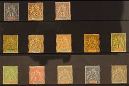 SENEGAL 1892-1901 MINT Peace & Commerce Range, Inc 1892-93 Range With Most Values To 1f, 1900-01 Set. Mostly Fine Mint.  - Altri & Non Classificati