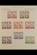 SOMALI COAST 1902-1903 IMPERF PROOFS. An Interesting Collection Of Various Imperf Proofs Presented On Leaves, Includes I - Autres & Non Classés