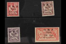 SYRIA POSTAGE DUE. 1920 French Levant "O.M.F. Syria Ch. Taxe" Surcharged In Black Complete Set, Yv 1/4, SG D48/51, Fine  - Sonstige & Ohne Zuordnung