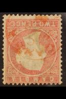1880-81 2d Rose, Watermark Crown CC Inverted, SG 13Bw, Used, Small Faults. Cat £400. For More Images, Please Visit Http: - Gambia (...-1964)