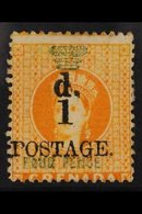 1886 1d On 4d Orange, SG 39, Fine Mint. For More Images, Please Visit Http://www.sandafayre.com/itemdetails.aspx?s=65078 - Grenade (...-1974)