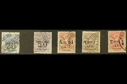 SOMALIA MONEY ORDER STAMPS 1924 "Segnatasse Vaglia" Surcharges Set Less 20b On 40c, Sassone 1 & 3/6, Fine Used. (5 Stamp - Altri & Non Classificati