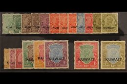 1929 - 37 ½a To 15r Set Complete Overprinted "Kuwait", SG 16/29, Very Fine Mint. Scarce Set.  (20 Stamps) For More Image - Koeweit