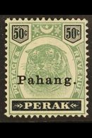 PAHANG 1898 50c Green And Black, SG 22, Fine Mint, Small Area Of Page Adhesion On Reverse. Scarce Stamp. For More Images - Otros & Sin Clasificación