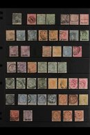 1852-1936. OLD TIME COLLECTION WITH POSTMARK INTEREST. An Interesting Used Collection. Often Duplicated With Many Numera - Maurice (...-1967)