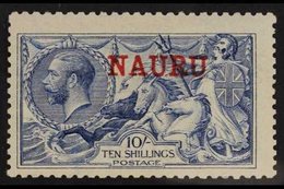 1916-23 10s Pale Blue, SG 23, Very Lightly Hinged Mint. For More Images, Please Visit Http://www.sandafayre.com/itemdeta - Nauru