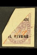 OIL RIVERS ½d On Half Of 1d Lilac, SG 7, Superb Used On Piece. For More Images, Please Visit Http://www.sandafayre.com/i - Sonstige & Ohne Zuordnung