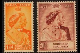 1948 Royal Silver Wedding Set Complete, SG 48/49, Never Hinged Mint (2 Stamps) For More Images, Please Visit Http://www. - Rhodésie Du Nord (...-1963)