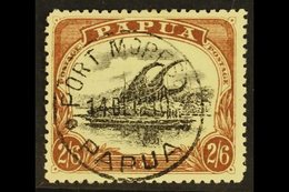 1910 2s 6d Black And Brown, Large Papua, Wmk Upright, P 12½, Type B, SG 82, Very Fine Used With Neat Cds. For More Image - Papúa Nueva Guinea