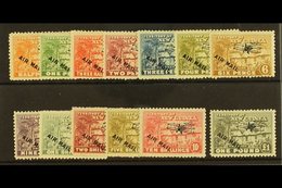 1931 Air Mail Overprint Set Complete, SG 137/49, Very Fine And Fresh Mint. (13 Stamps) For More Images, Please Visit Htt - Papúa Nueva Guinea