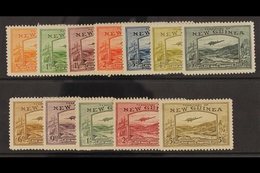 1939 Bulolo Goldfields, Airmail Set Complete To 5s, SG 212/23, Very Fine Mint. (12 Stamps) For More Images, Please Visit - Papúa Nueva Guinea