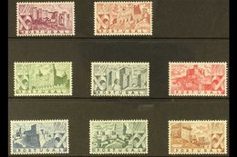 1946 Castles Complete Set, Afinsa 664/71, Mi 693/700, Very Fine Lightly Hinged Mint For More Images, Please Visit Http:/ - Andere & Zonder Classificatie