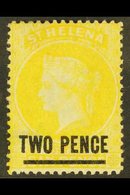 1864-80 2d Yellow (type B), Perf 14, SG 28, Mint. For More Images, Please Visit Http://www.sandafayre.com/itemdetails.as - Sint-Helena