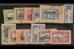 1936 Geo V Pictorial Set Complete, SG 113/24, Superb Used On Individual Pieces. (12 Stamps) For More Images, Please Visi - Ste Lucie (...-1978)