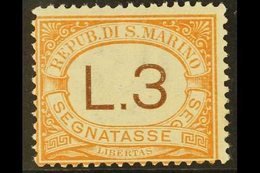 POSTAGE DUE 1925-39 3L Orange, Mi 25, SG D123, Never Hinged Mint For More Images, Please Visit Http://www.sandafayre.com - Other & Unclassified