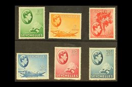 1938 3c Green, 6c Orange, 9c Scarlet, 20c Blue, 30c Carmine & 75c Slate-blue Original Printing, SG 136/38, 140, 142 & 14 - Seychellen (...-1976)
