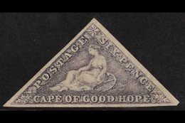 CAPE OF GOOD HOPE. 1862 6d Slate-lilac On Blued Paper, SG 7c, Mint With 3 Good Margins, Lovely Original Colour. A Beauty - Non Classés