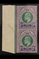 NATAL 1904 2s Dull And Bright Violet, Ed VII, SG 156, Very Fine Never Hinged Mint Vertical Marginal Pair. For More Image - Sin Clasificación