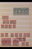 1926-1947 DEFINITIVE ISSUES. USED ACCUMULATION WITH SPECIALIST'S INTEREST In Packets & In Two Stockbooks, Includes Mostl - Unclassified