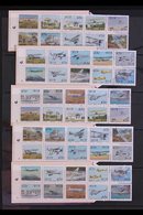 1993 AVIATION BOOKLETS - All Ten Settings, Panes Numbered 1 To 10, Grey Box On Reverse, Postage Rates Inside Front Cover - Sin Clasificación