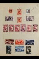 1909-1938 INTERESTING FINE MINT COLLECTION On Leaves With Many "MUESTRA" Overprints And "A000,000" (Specimen) Control Fi - Sonstige & Ohne Zuordnung