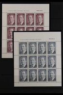 1996 King Juan Carlos I 300p And 500p (Edifil 3463/64, Mi 3308/09) In COMPLETE SHEETLETS OF 12 STAMPS (Edifil MP 54/55), - Otros & Sin Clasificación